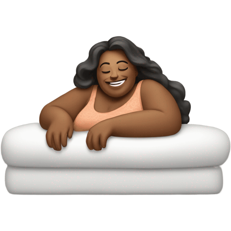 Big lazy lady emoji