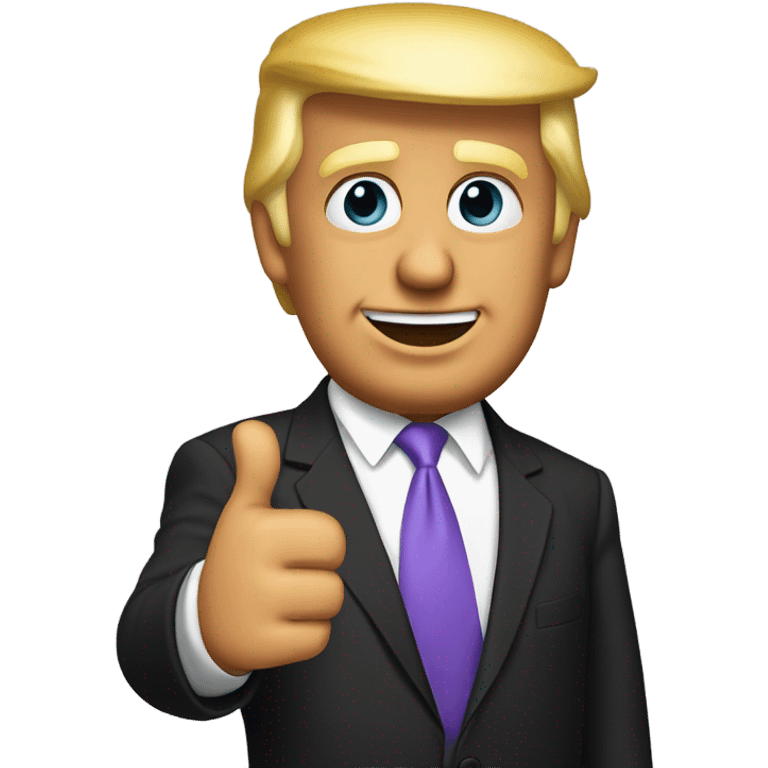 Trump shows small thumbs  emoji