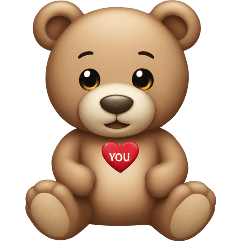 i love you!! teddy bear  emoji