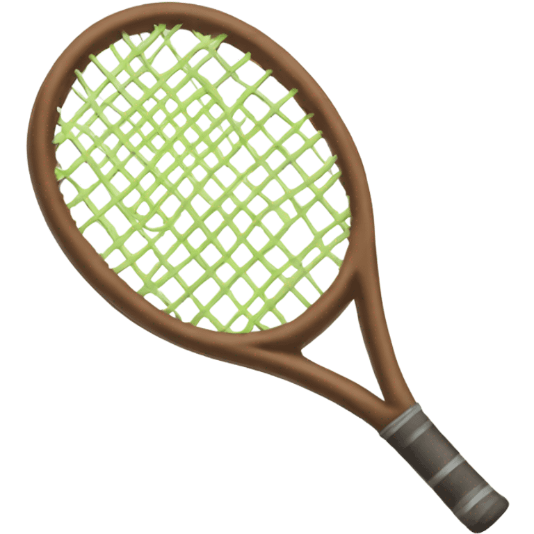 Brown Tennis racket emoji