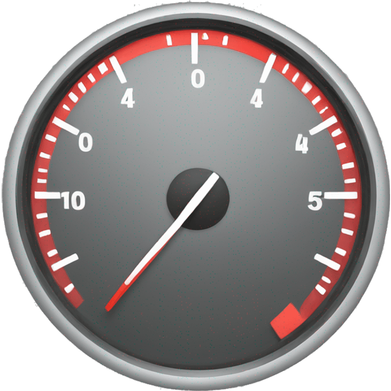 Speed dashboard red emoji