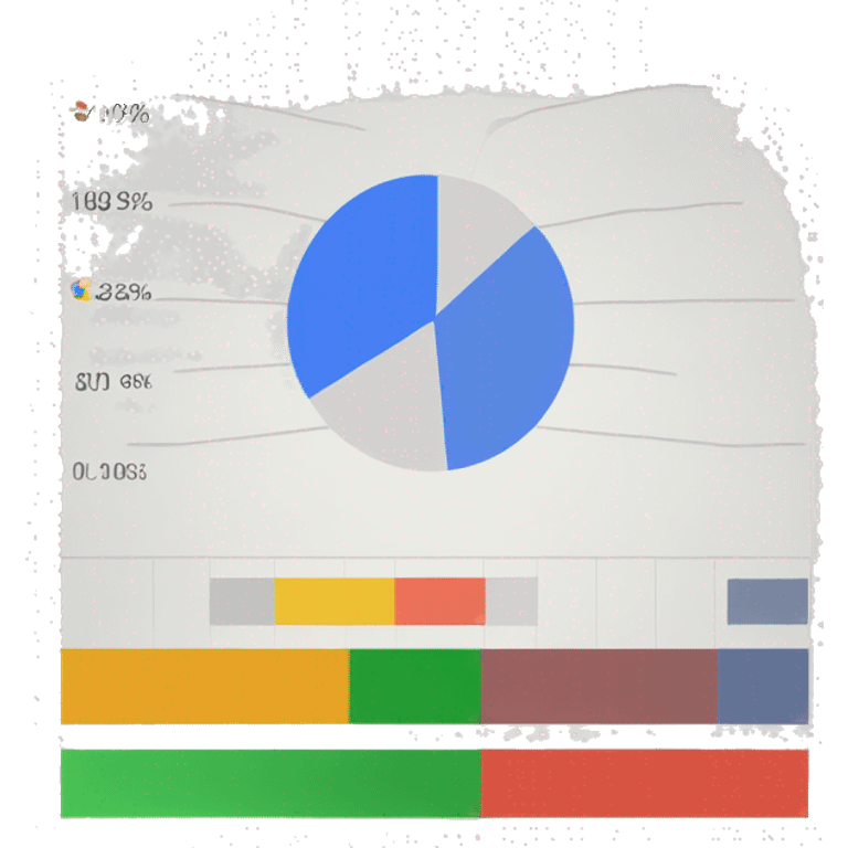 charts on laptop using google colours emoji