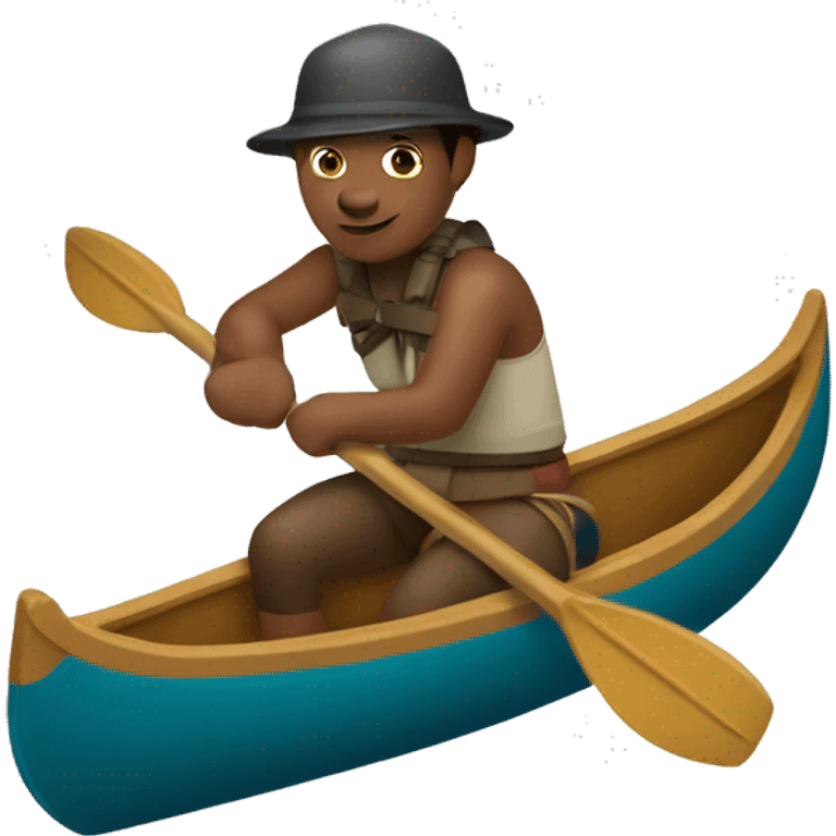 bire rider with a canoe emoji