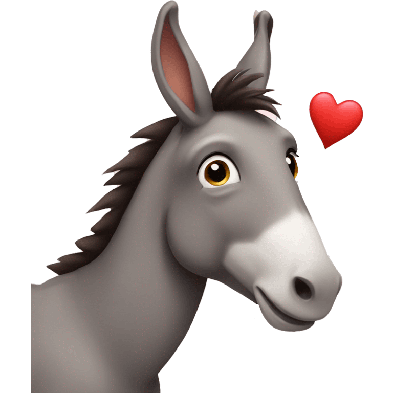 donkey in love emoji