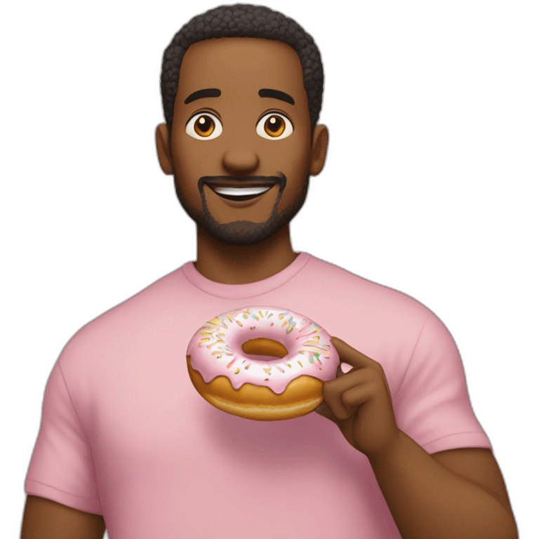 Omar Simpson qui mange un donut emoji