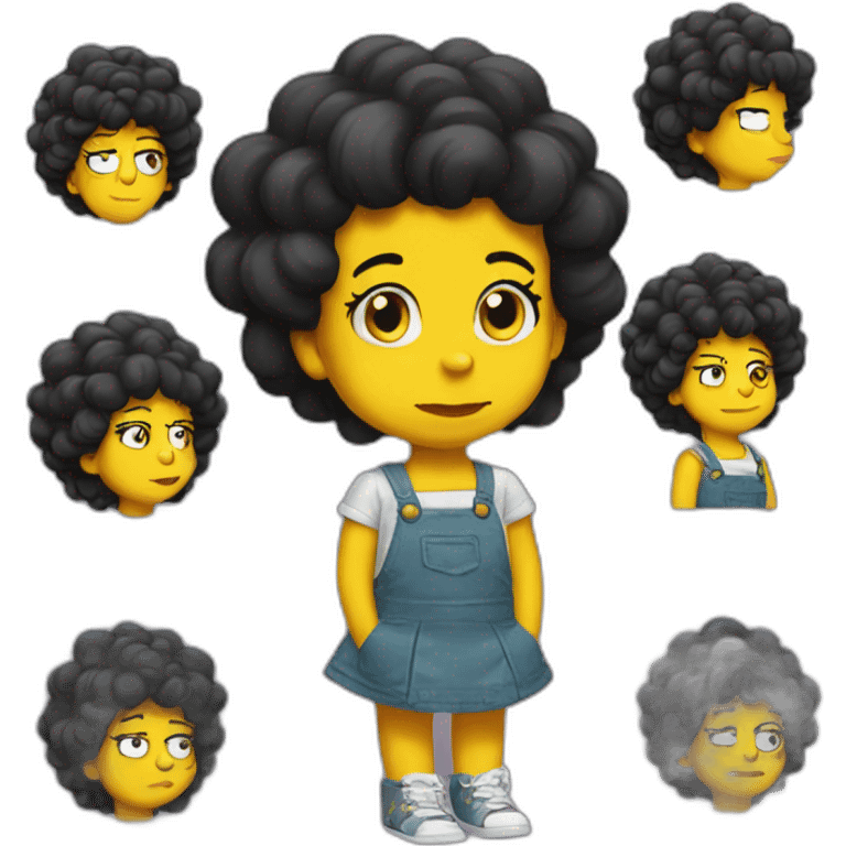 Lisa simpson black love emoji