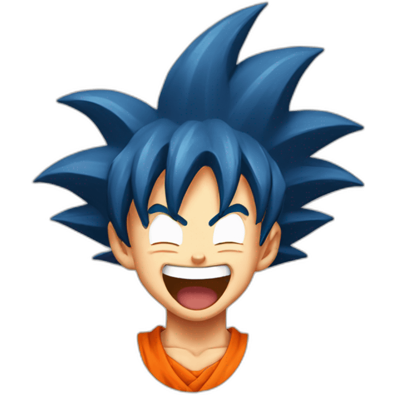 goku laughing emoji