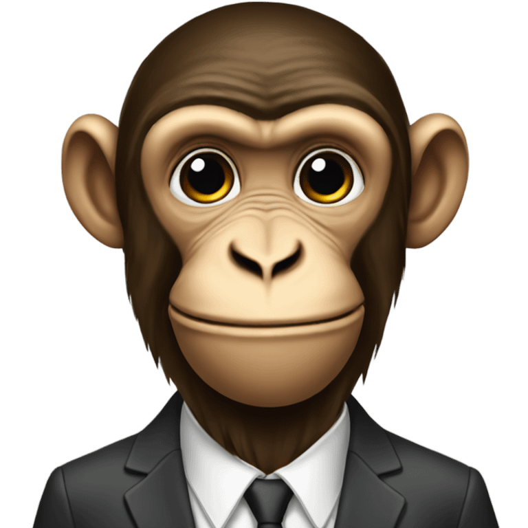 monkey with a suit emoji