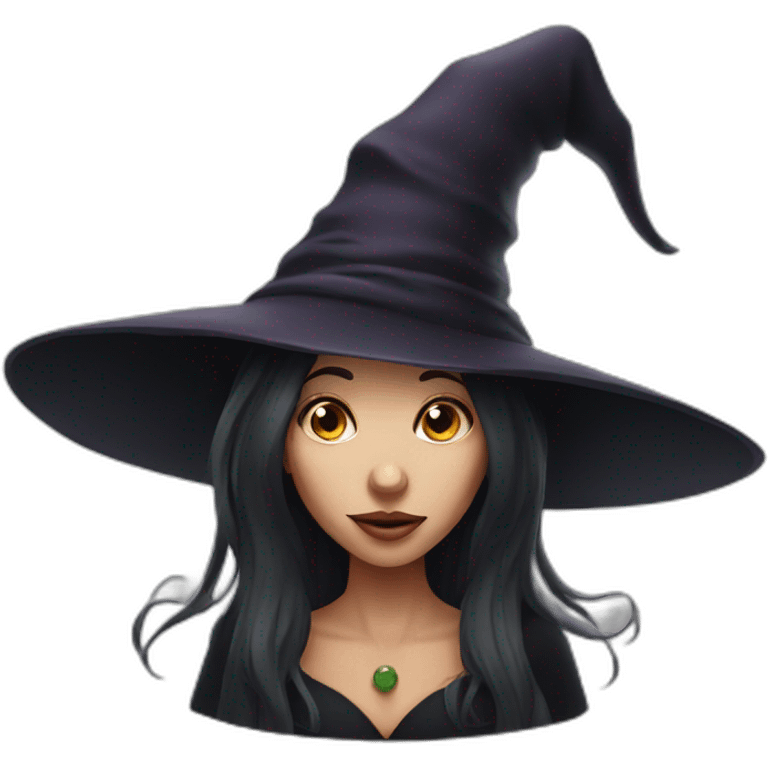 Witch long nose emoji