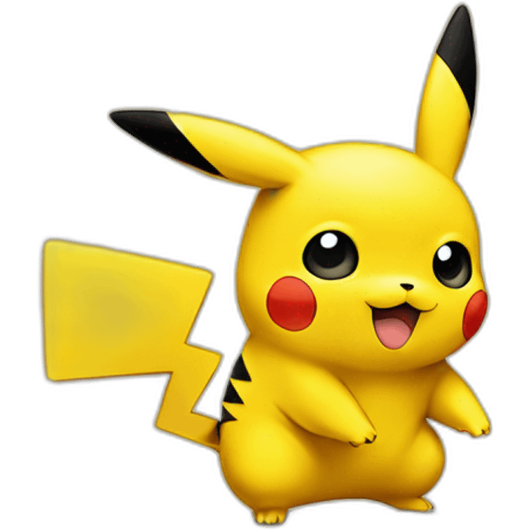 Pikachu is a designer and is working hard emoji