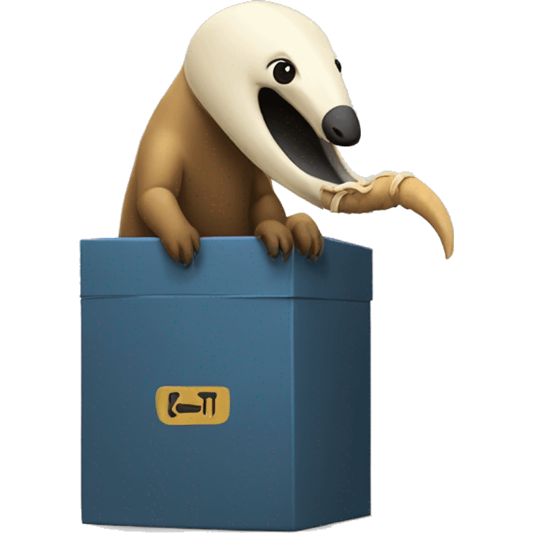 anteater, box, pipe, python emoji