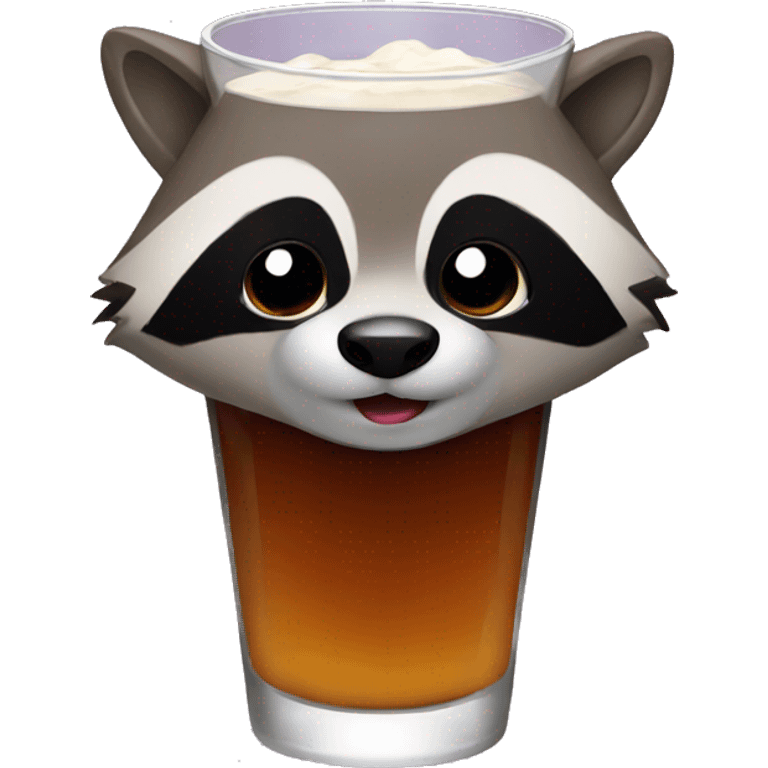 Drink raccoon  emoji