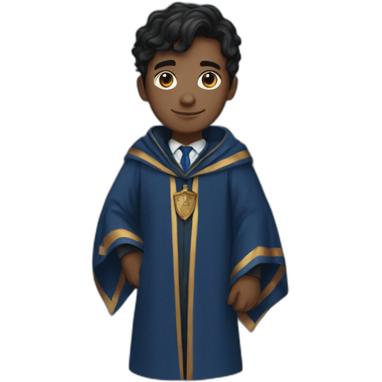 A dark haired boy in a Ravenclaw robe emoji