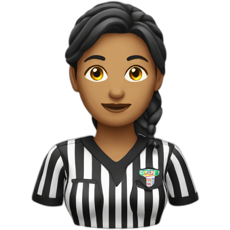 woman soccer referee emoji