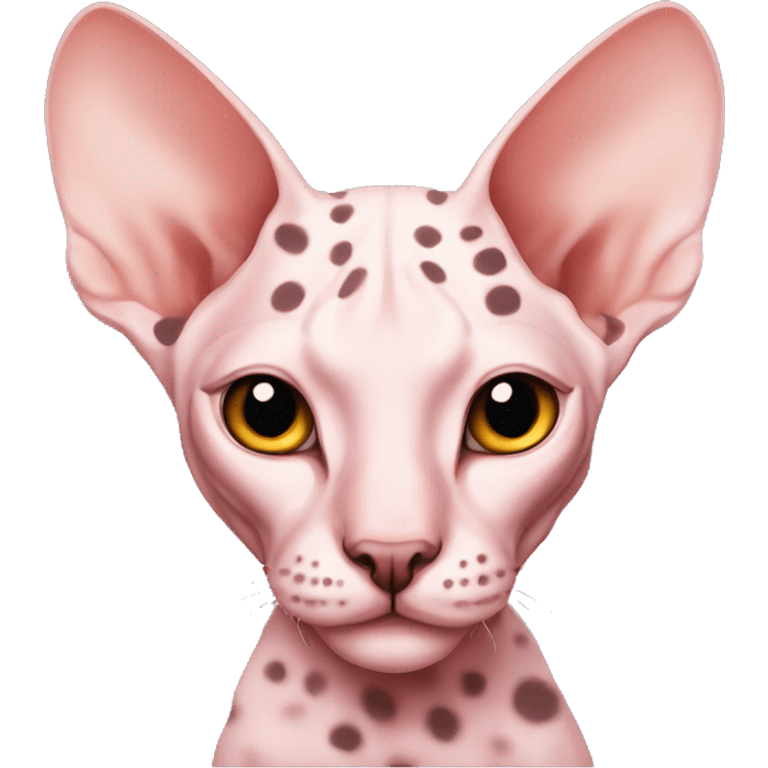 Sphynx rose with spots emoji