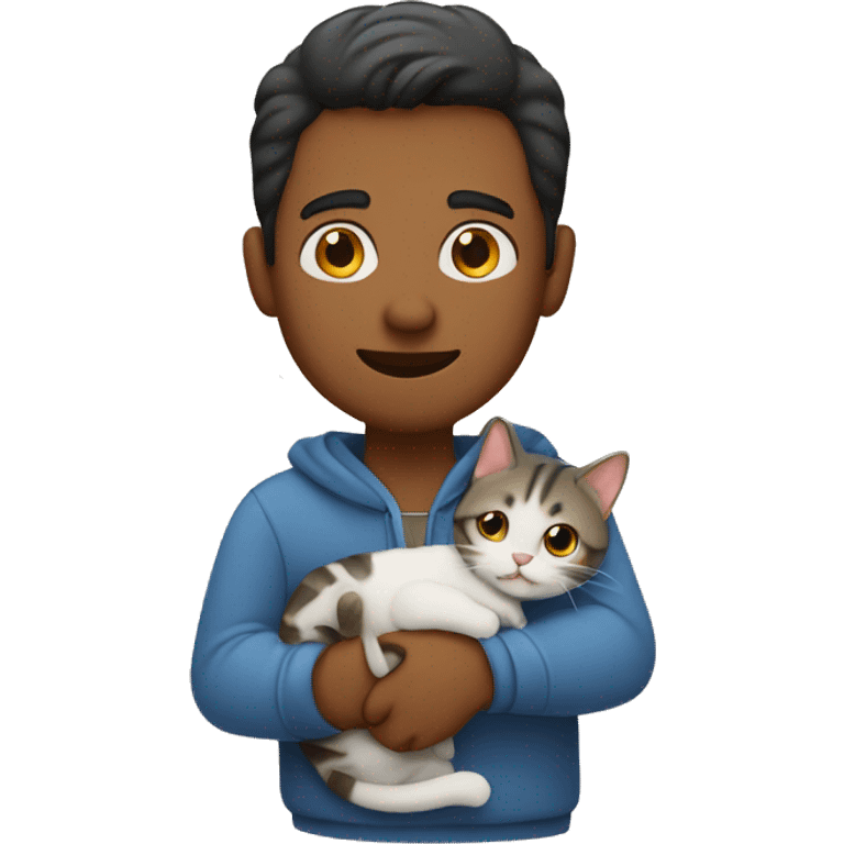 fillpino man holding tabby cat emoji