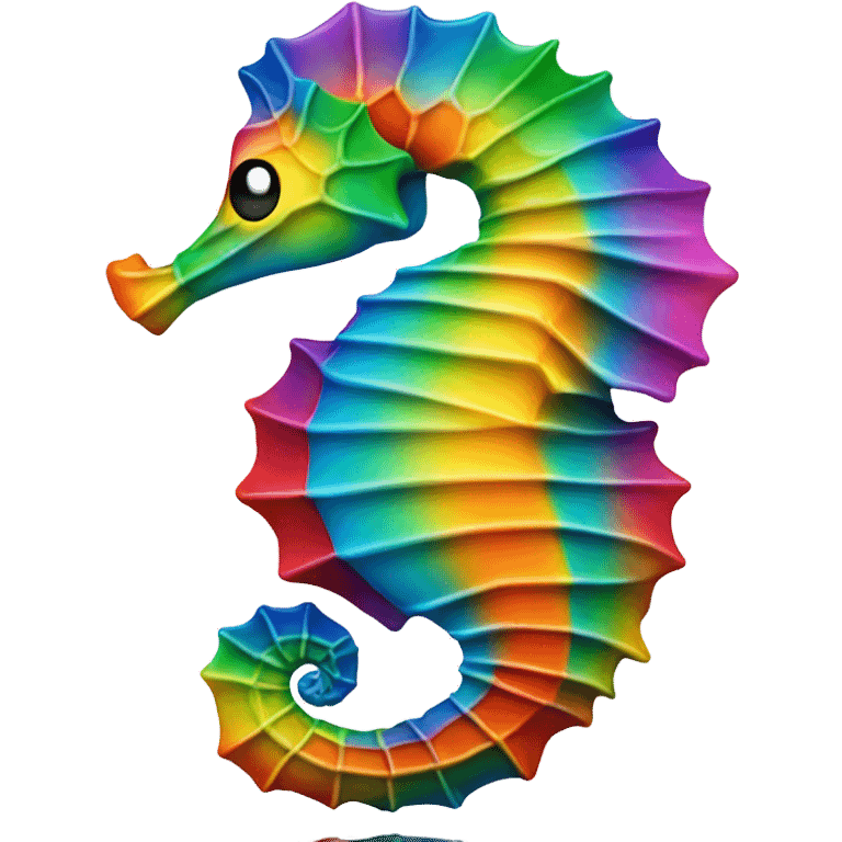 Rainbow seahorse  emoji