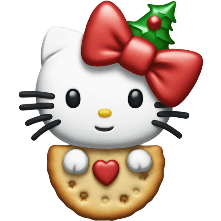 Hello kitty galleta navidad  emoji