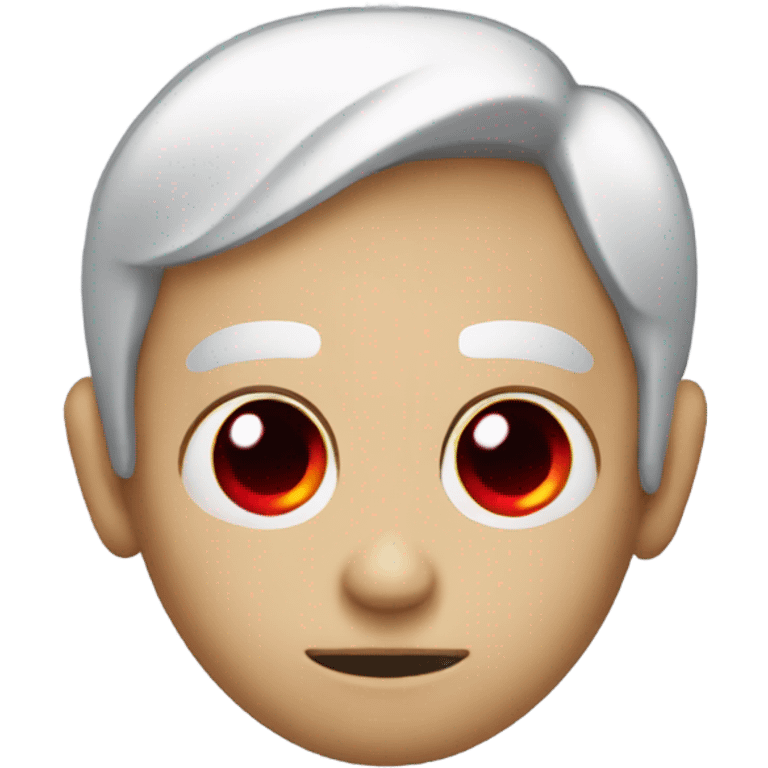 Emoji with low red eyes emoji