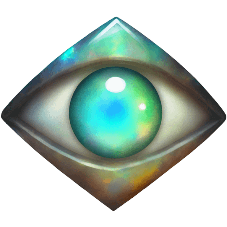 opal crystal gemstone eye of protection  emoji