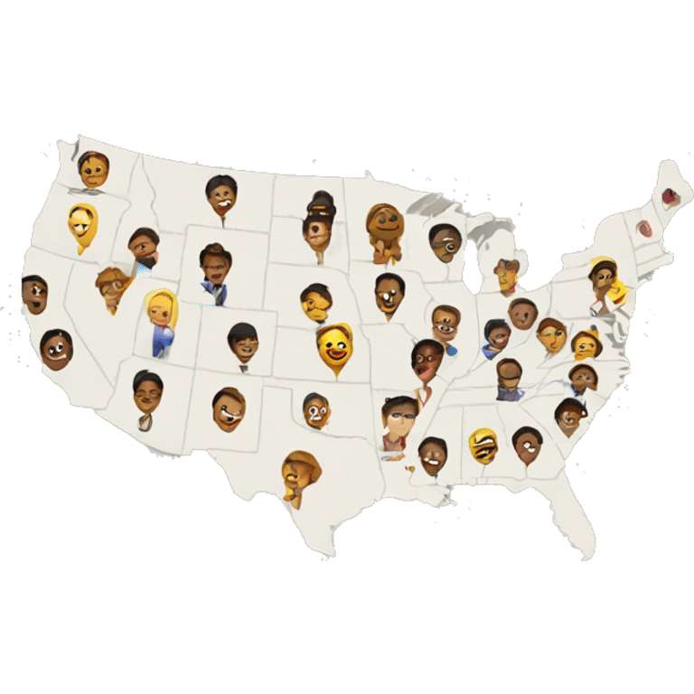 North America on the map emoji