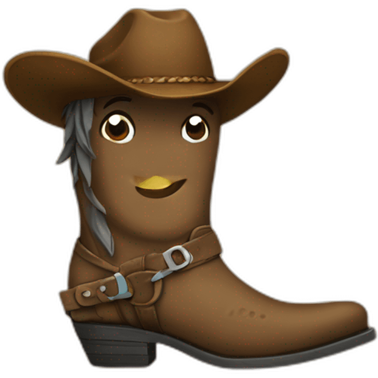 Happy dorada wearing western boots emoji