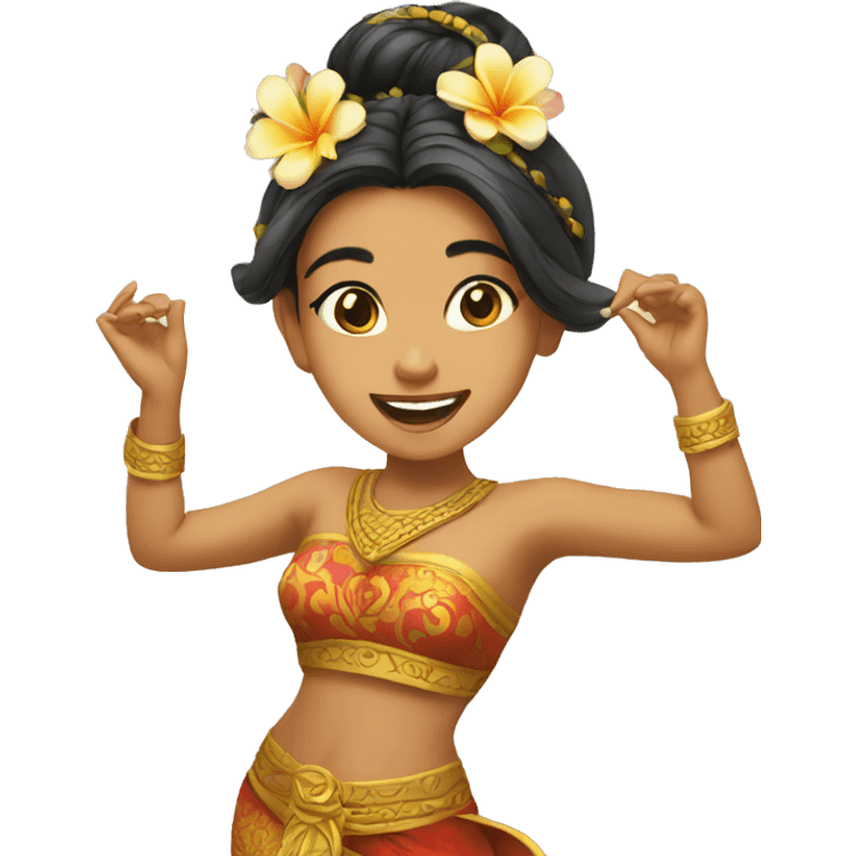 Balinese girl dancing emoji