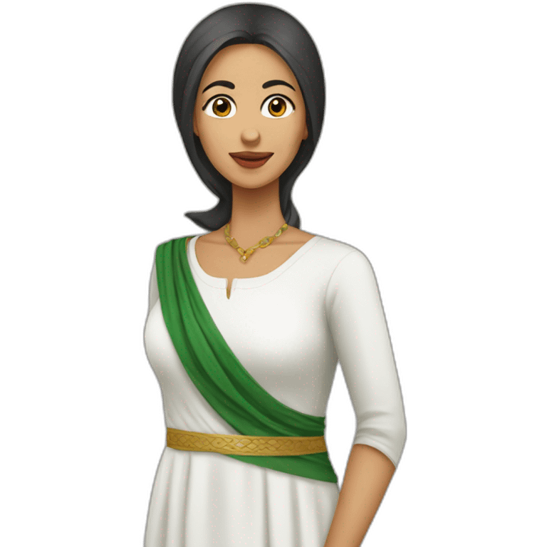 Algerian woman with karakou emoji