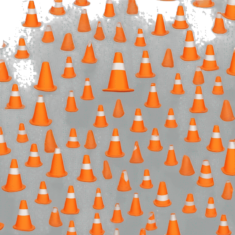 orange traffic cone emoji