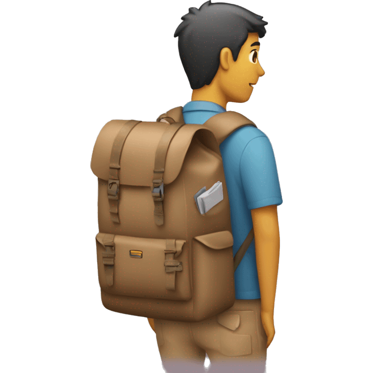 courrier with backpack emoji