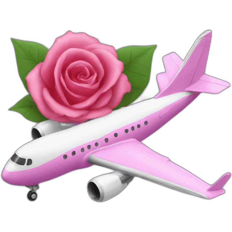 Avion rose emoji