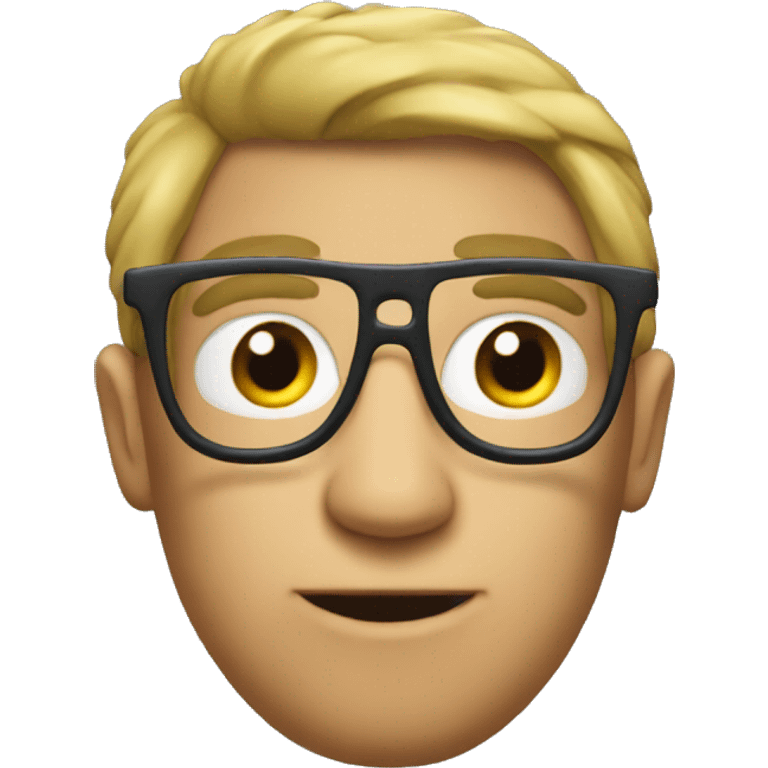 Giga chad with glasses emoji