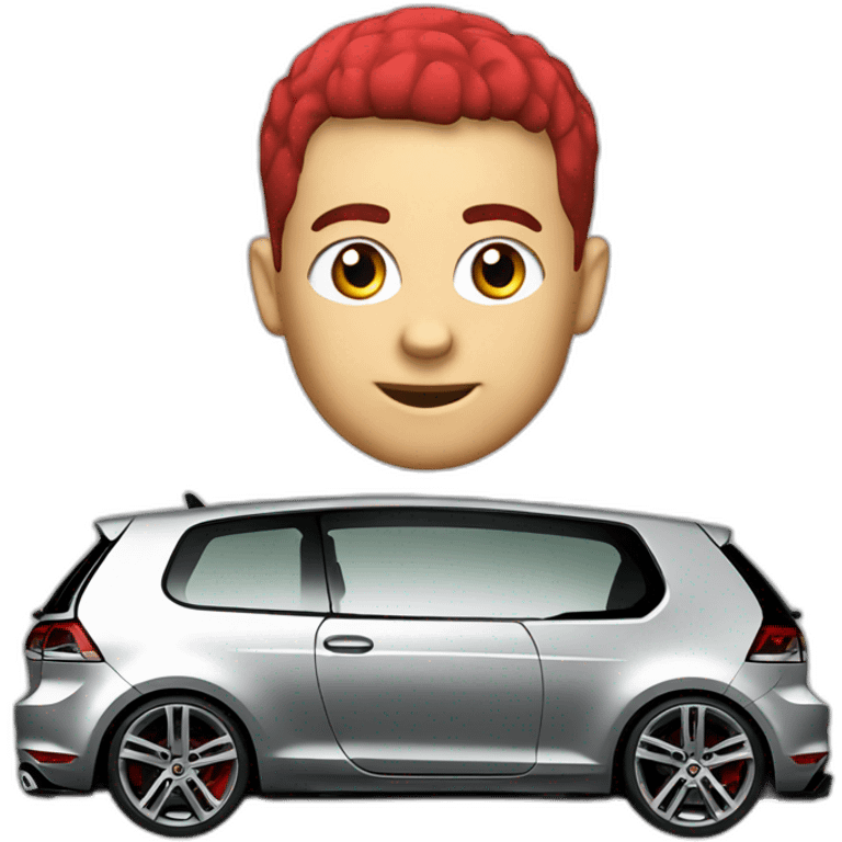 Golf 5 GTI rouge emoji