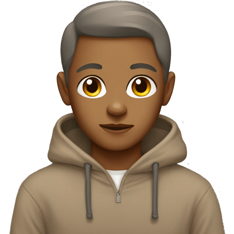 gray sphinx in a brown sweatshirt emoji