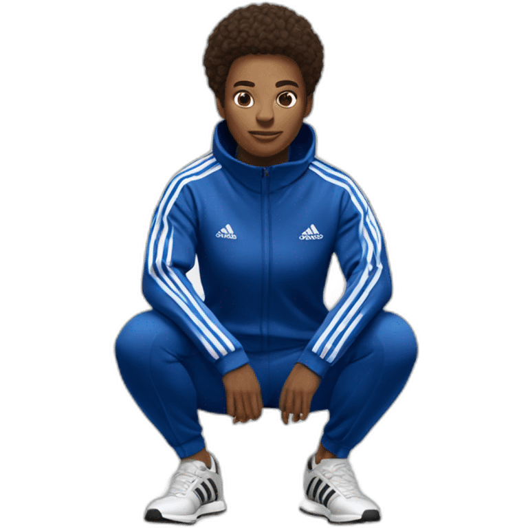 adidas track suit squat emoji