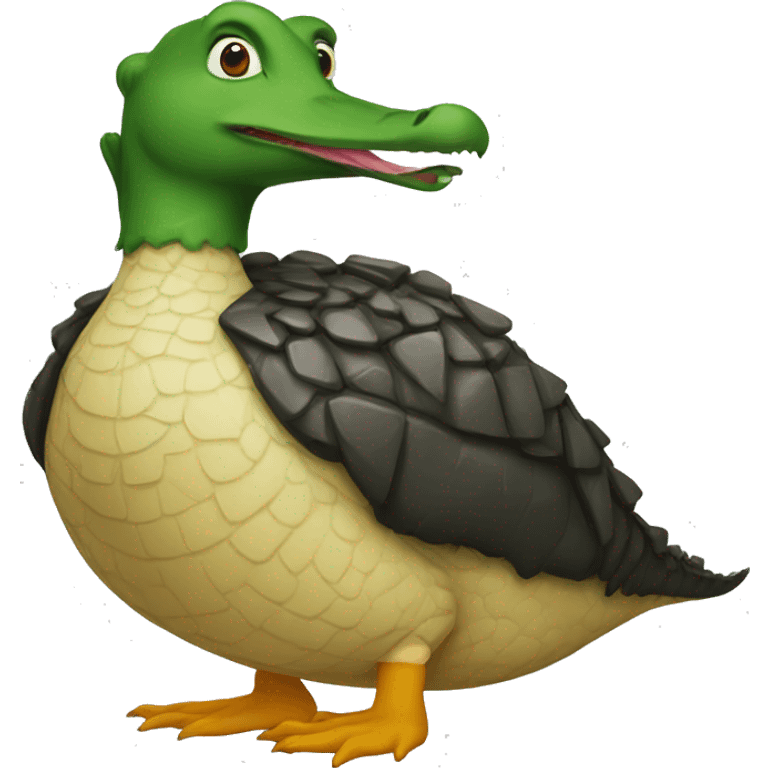 crocodile duck emoji