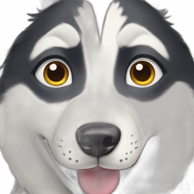 Husky dog emoji