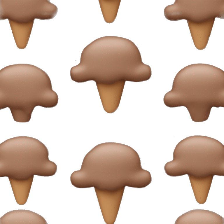 chocolate icecream emoji