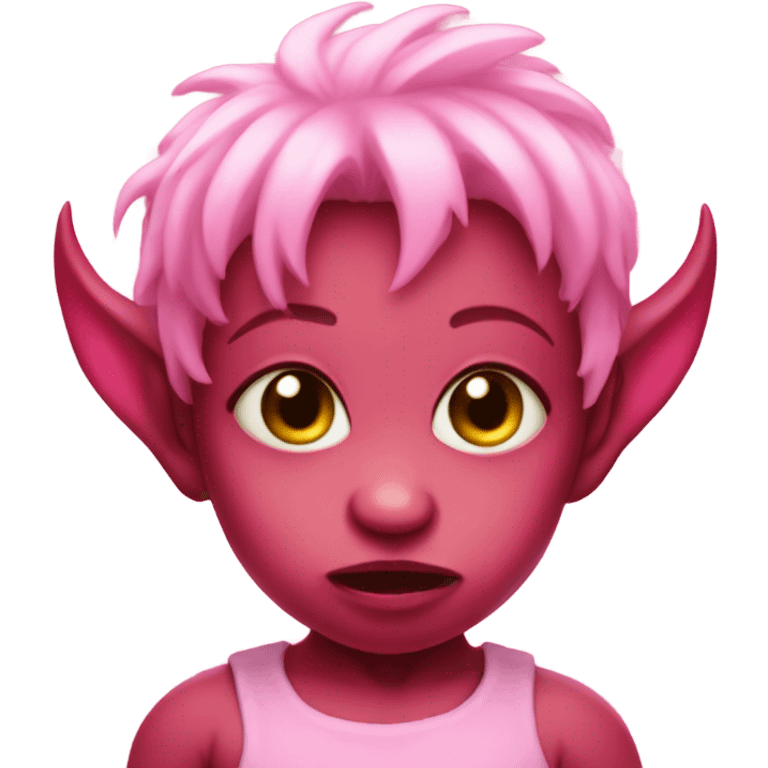 Pink demon baby emoji