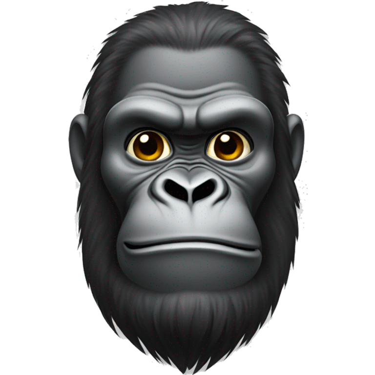 Gorilla with goatee emoji