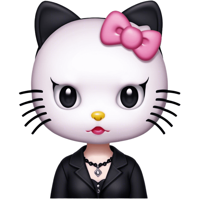  goth hello kitty emoji