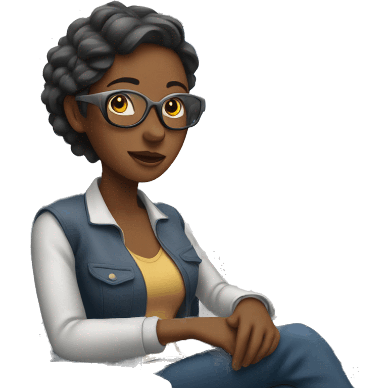 woman seated on a plane emoji