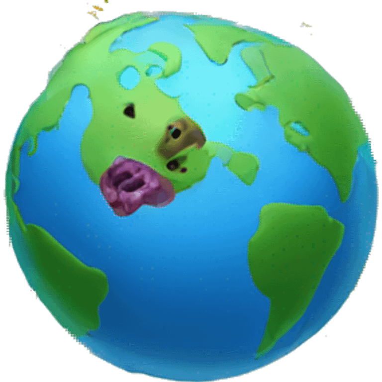 earth and bacteries emoji