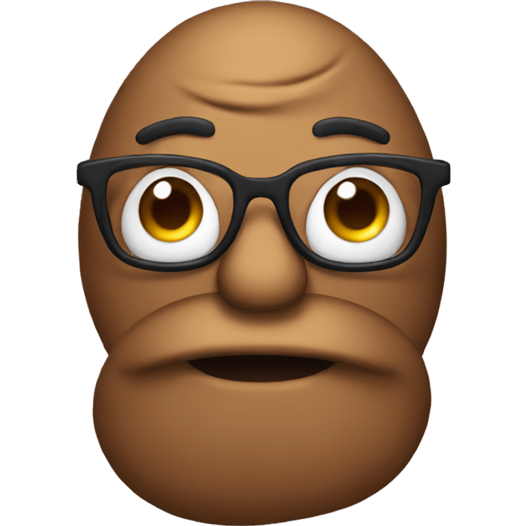 poop with glasses emoji