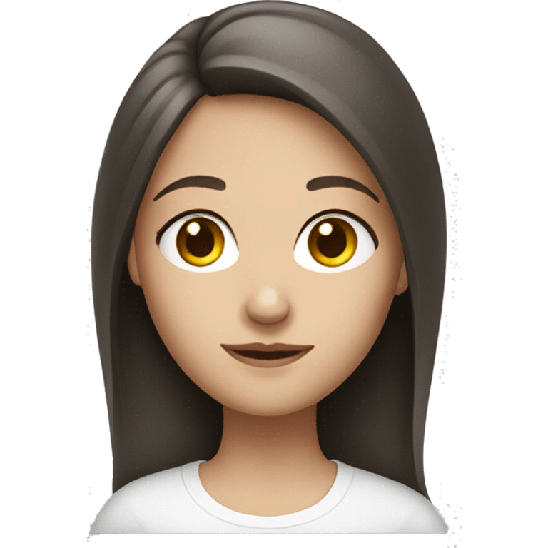 white brunette girl emoji