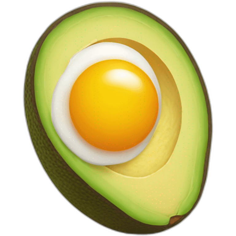 Egg and avocado  emoji