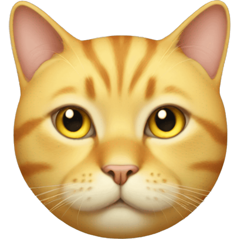 Yellow fat cat emoji