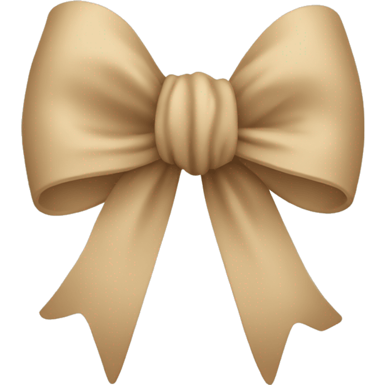 Beige bow  emoji