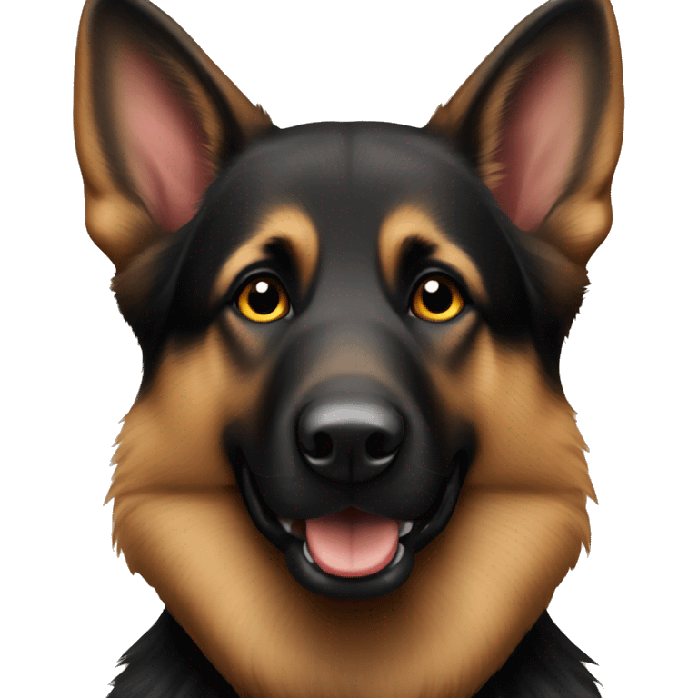 black and brown german shepherd emoji