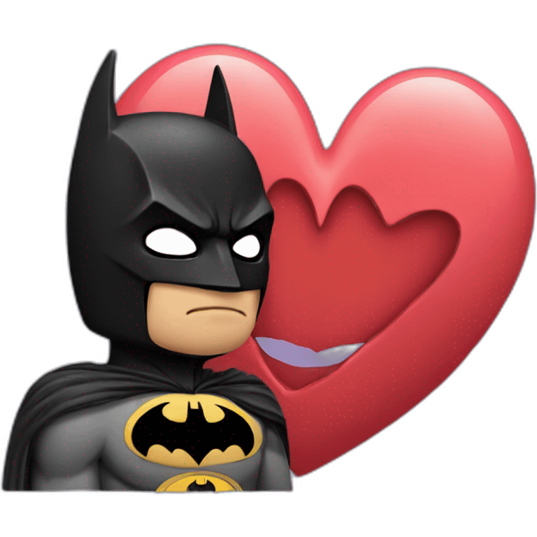 Batman kissing heart emoji